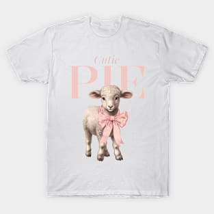 Coquette Aesthetic Cutie Pie little Lamb T-Shirt